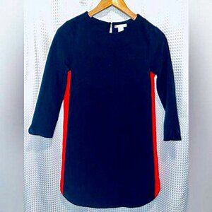 WomenH&M casual chic navy? blue red slit on sides stretchy thick material size 6